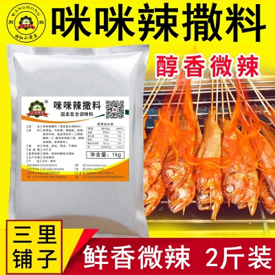 三里铺子小黄鱼微辣咪咪辣撒料 牛羊肉串香撒料网红夜猫子商用配方1000g