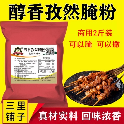 三里铺子香醇孜然腌料1kg 烤羊肉串喂肉料五花肉烧烤调料腌料加盟商用配方